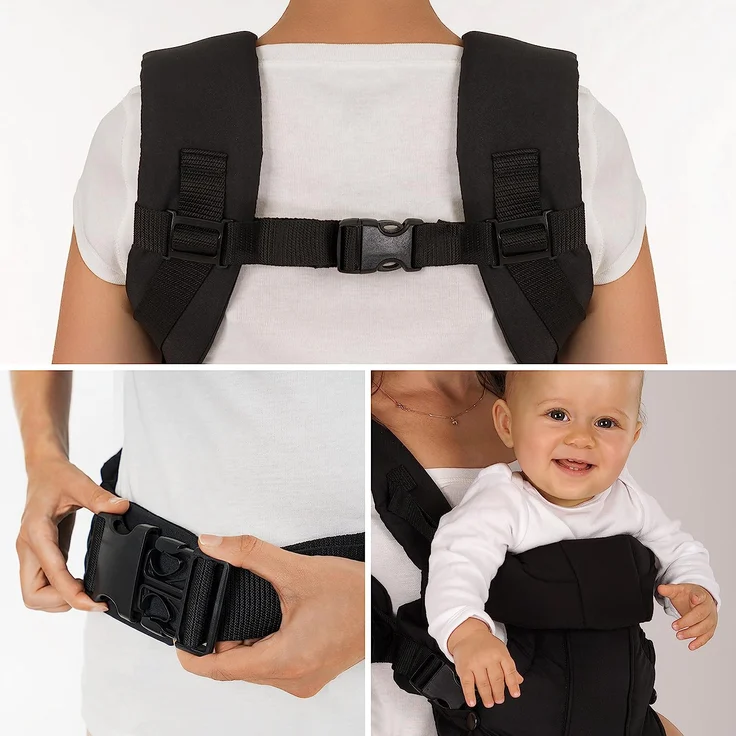 Fillikid - Ergonomische Babytrage/Kindertrage 4in1 - Bauchtrage, Rückentrage, variable Blickrichtung/mitwachsend, verstellbar - für Babys & Kleinkinder (3,5-15 kg) – Bild 7