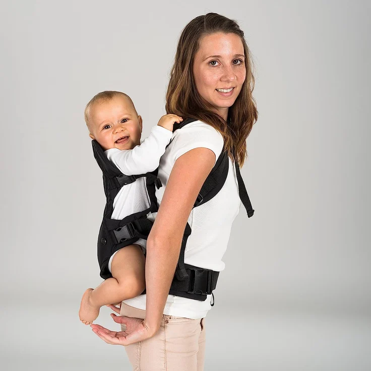 Fillikid - Ergonomische Babytrage/Kindertrage 4in1 - Bauchtrage, Rückentrage, variable Blickrichtung/mitwachsend, verstellbar - für Babys & Kleinkinder (3,5-15 kg) – Bild 8