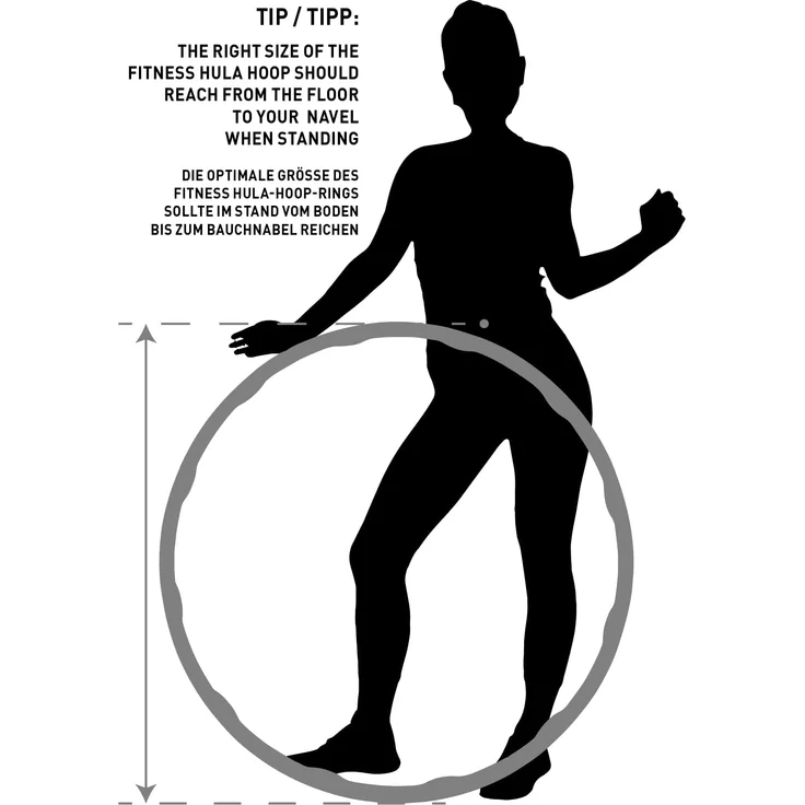Fitness-Hoop, 90cm Durchmesser, Rosa-Anthrazit - Preisvergleich – Bild 7