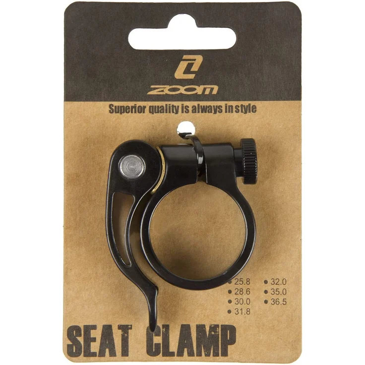 Sattelklemme mit Schnellspanner 31,8 mm Aluminium schwarz - Preisvergleich – Bild 2
