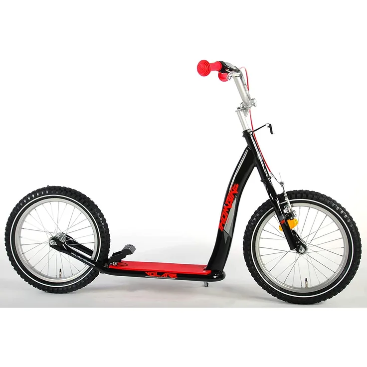 Kubbinga 'Thombike' Tretroller, ab 7 Jahren, bis 60 kg belastbar, höhenverstellbar, schwarz-rot