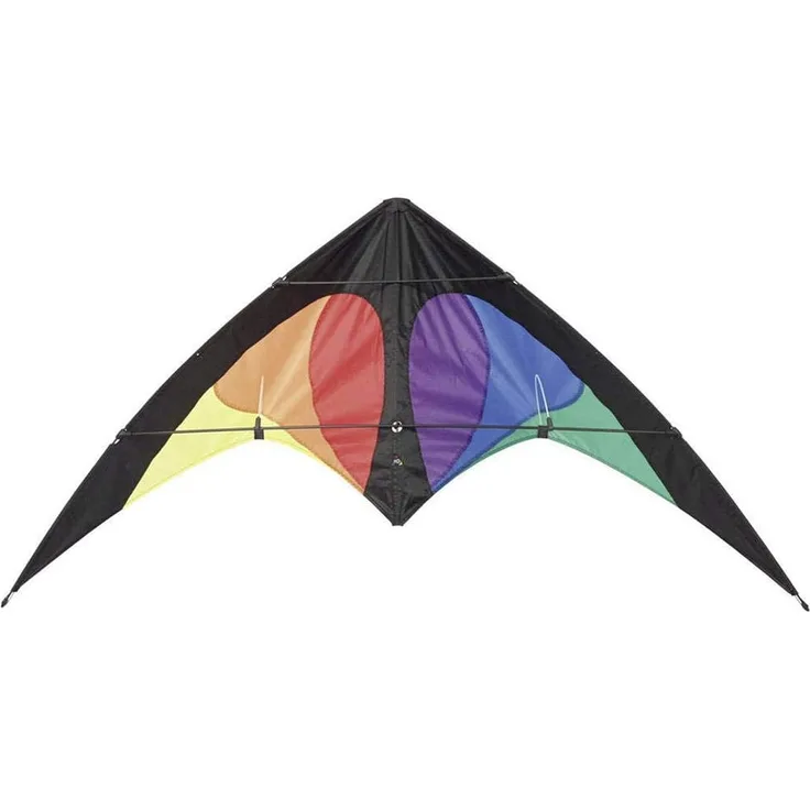HQ 112352 - Bebop Prisma Lenkdrachen Zweileiner, ab 8 Jahren, 69x145cm, inkl. 20kp Polyesterschnüre 2x20m auf Winder mit Schlaufen, 2.5-5 Beaufort - Preisvergleich