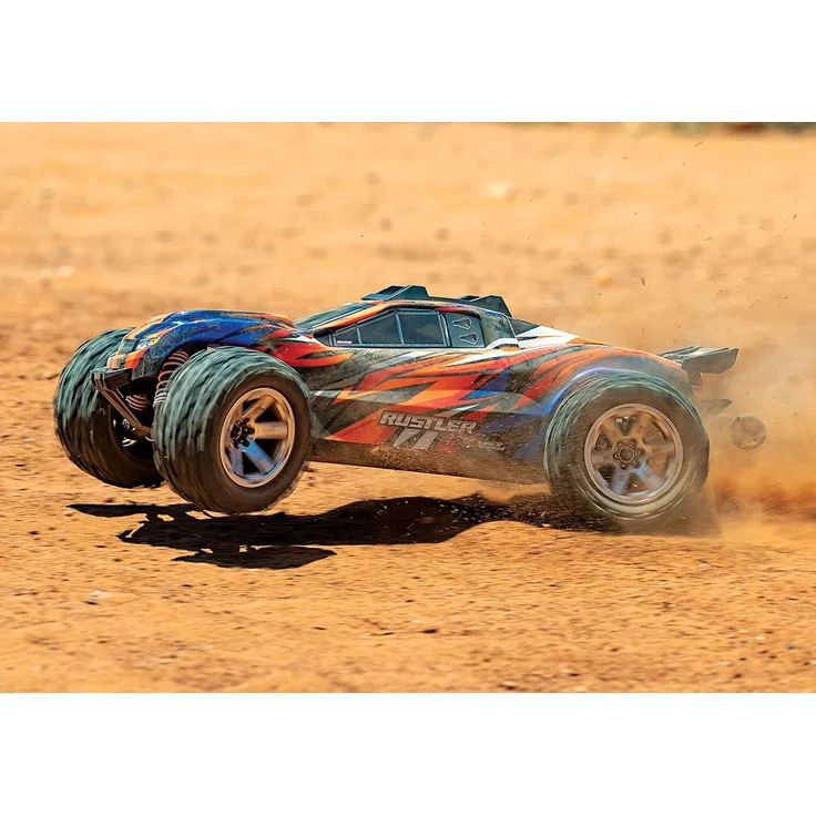 Traxxas Rustler 4x4 VXL Brushless 1:10 RC Modellauto Elektro Truggy Allradantrieb (4WD) RTR 2,4 GHz – Bild 8