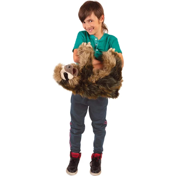 Folkmanis Handpuppe Dreifinger-Faultier - Three-Toed Sloth 3131 -FM05 – Bild 3