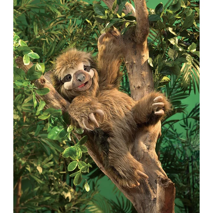 Folkmanis Handpuppe Dreifinger-Faultier - Three-Toed Sloth 3131 -FM05 – Bild 4