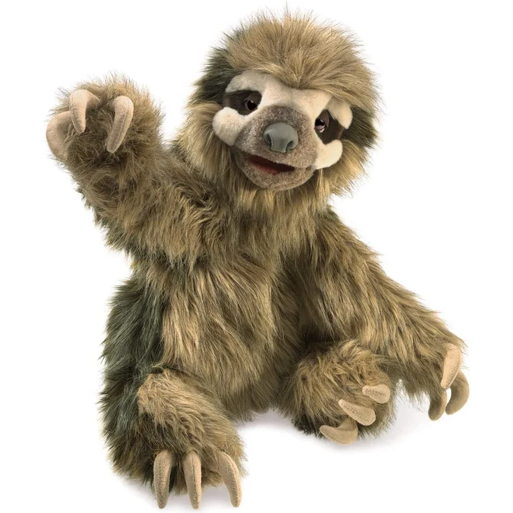 Folkmanis Handpuppe Dreifinger-Faultier - Three-Toed Sloth 3131 -FM05 – Bild 1
