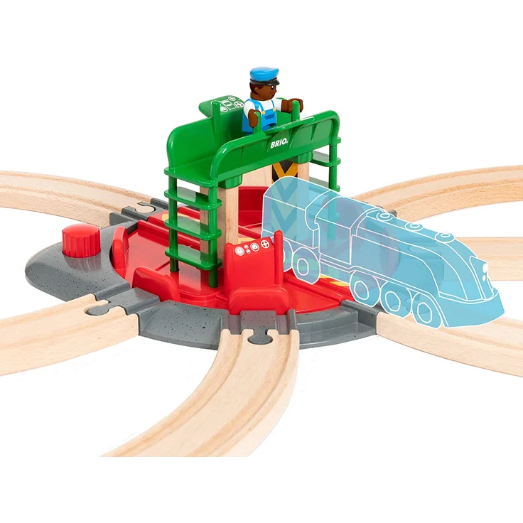 BRIO Bahn 33476 - Lok-Drehscheibe mit Kontrollbrücke - Preisvergleich – Bild 6