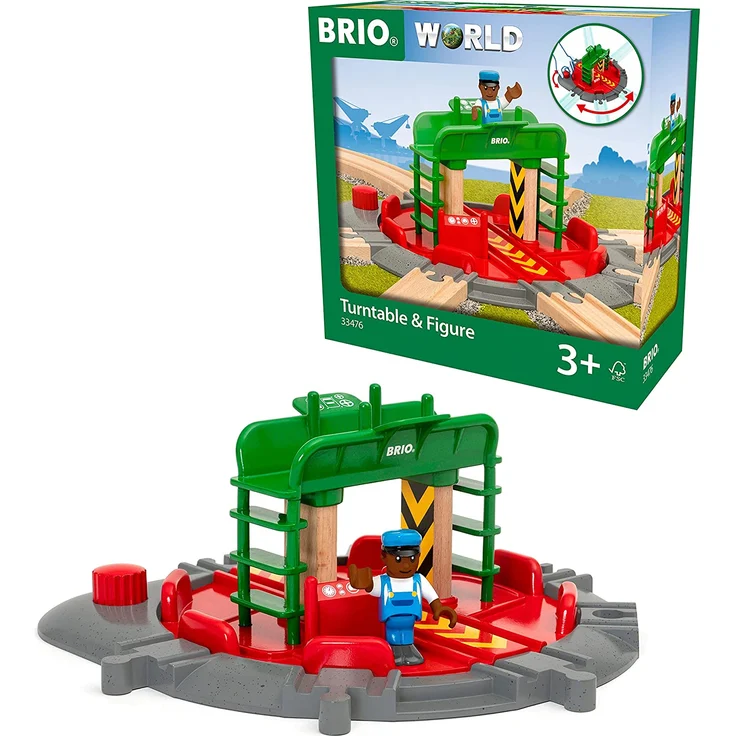 BRIO Bahn 33476 - Lok-Drehscheibe mit Kontrollbrücke - Preisvergleich – Bild 1