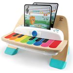 Baby Einstein Hape Magic Touch Piano Musikspielzeug Klavier aus Holz, mit 3 Notenblättern und 6 Liedern, ab 12 Monaten