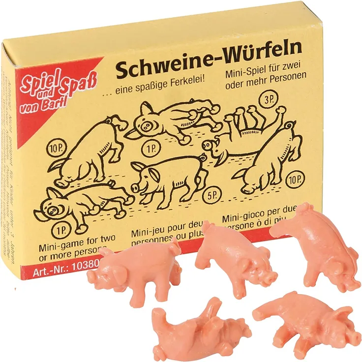 Bartl 103808 Mini-Spiel Schweine-Würfeln