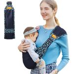 Ergonomische praktische Babytrage V1. 0 für schnelle Einsätze von Family-Land. de® - Baby Tragegurt Tragetuch Baby Kleinkinder bis 15 KG, Hüftsitz Tragesystem Baby