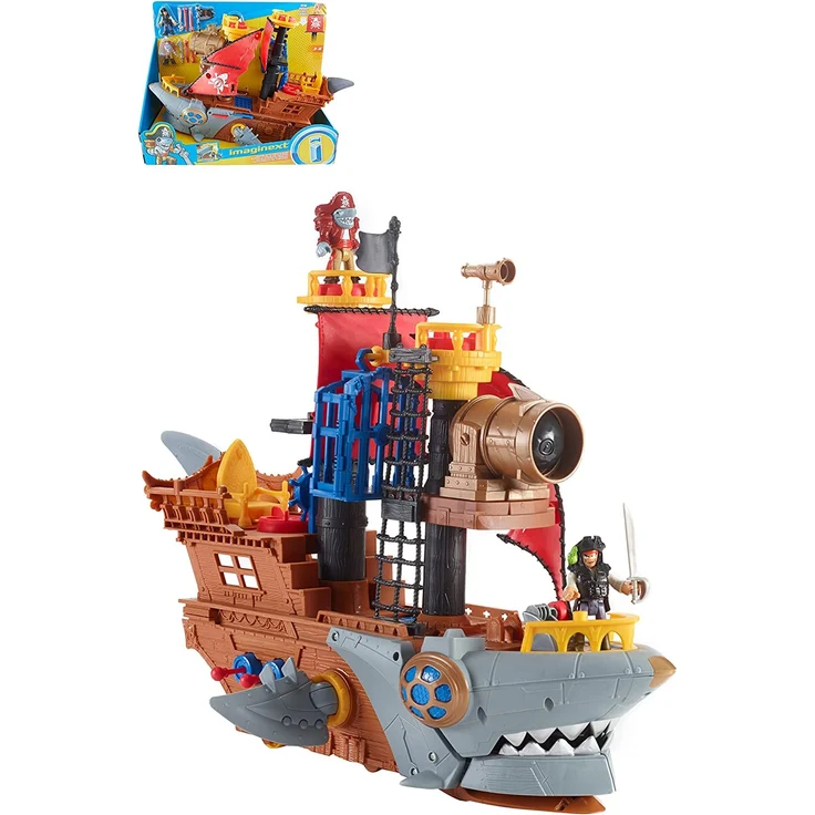 Mattel Fisher-Price DHH61 'Pirates Haimaul-Piratenschiff', Spielzeug ab 3 Jahren – Bild 1