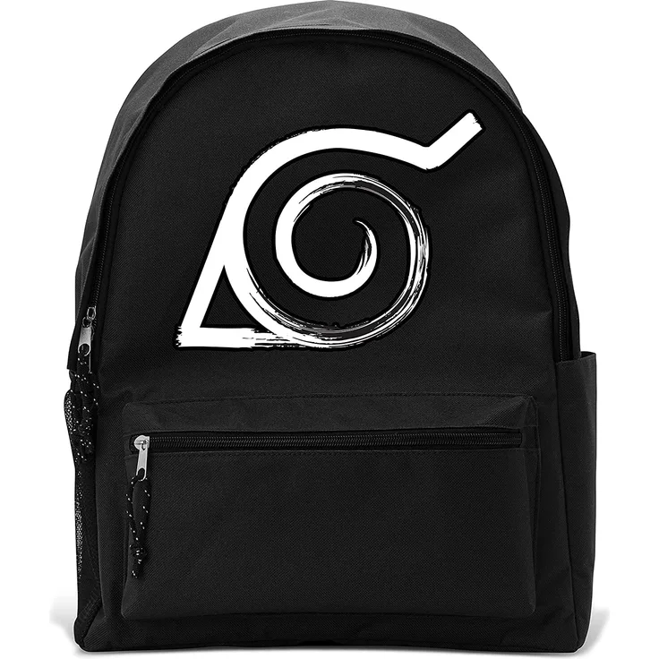 ABYstyle - NARUTO SHIPPUDEN ? Rucksack ? Konoha ? Schwarz (35 x 12 x 41 cm)