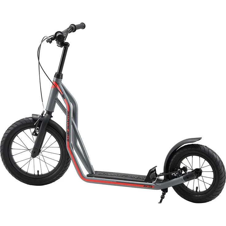 STAR SCOOTER Tretroller Kinderroller ab 8 Jahre | 16 Zoll 12 Zoll Mixed Edition | Grau – Bild 3