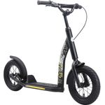 BIKESTAR Tretroller Kinderroller ab 7 Jahre | 12 Zoll New Gen Sport | Schwarz