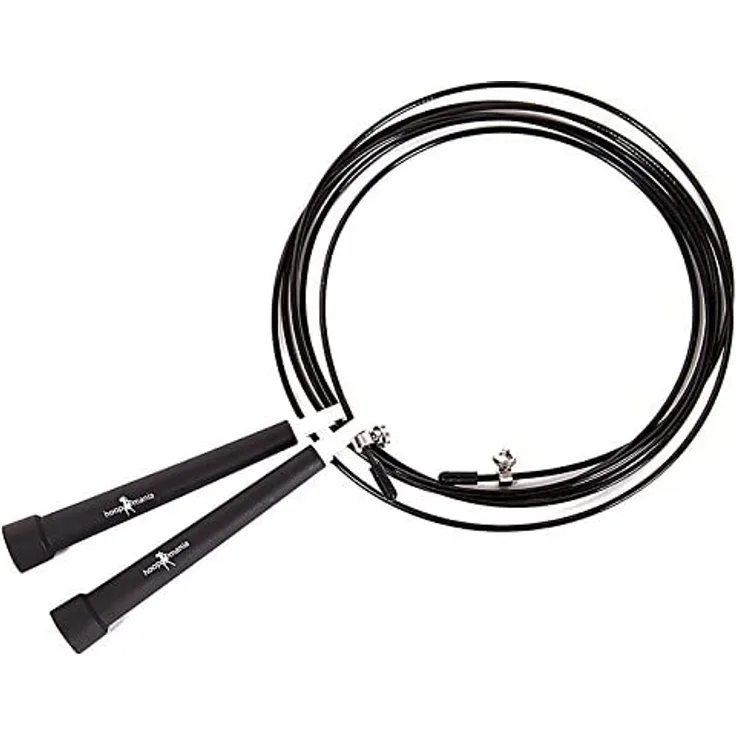 hoopomania® Speed Rope I Professionelles Springseil geeignet für Anfänger sowie Profisportler, Crossfit und Boxtraining inkl. Tragetasche
