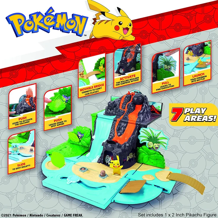 Pokémon Carry N Go Playset (Vulcano Playset) - Preisvergleich – Bild 6