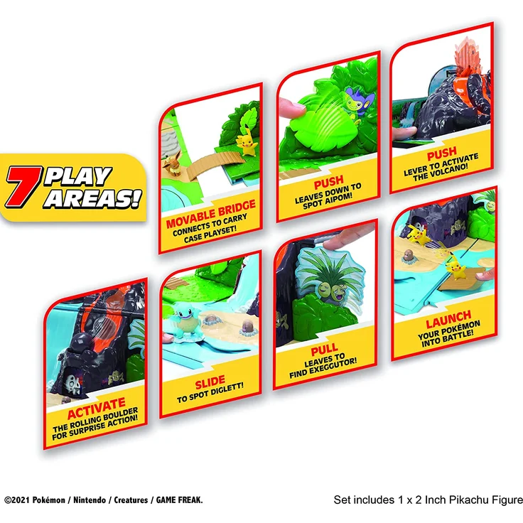 Pokémon Carry N Go Playset (Vulcano Playset) - Preisvergleich – Bild 7