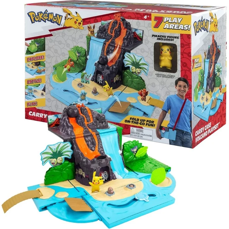Pokémon Carry N Go Playset (Vulcano Playset) - Preisvergleich – Bild 1
