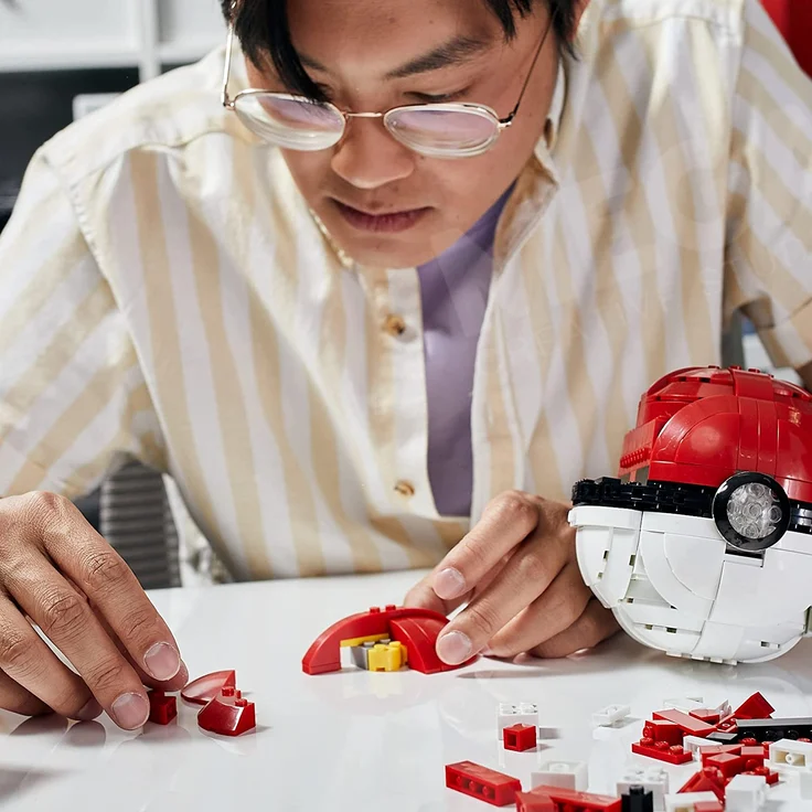 MEGA Construx HBF53 - Pokémon Jumbo Poké Ball Bauset, Bauspielzeug für Kinder, ab 8 Jahren – Bild 2