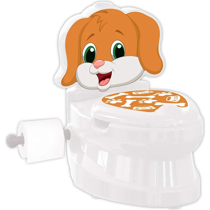 Pilsan Töpfchen Doggy 07562 Toilettenpapierhalter, Musik, Licht, Behälter braun