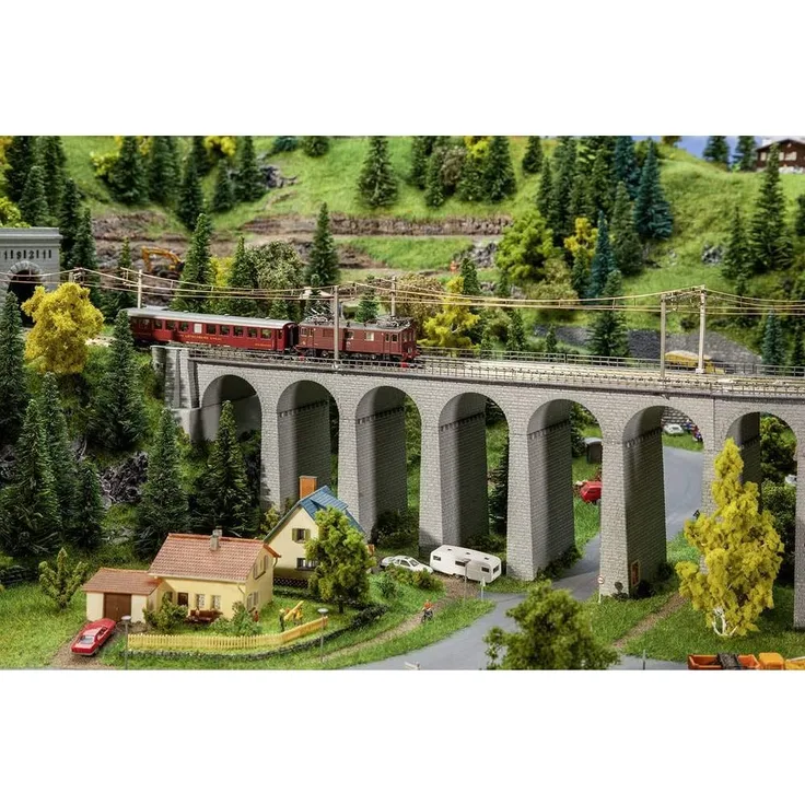 Faller FA222599 Viadukt-Set, 2-gleisig, gerade Modellbausatz, verschieden