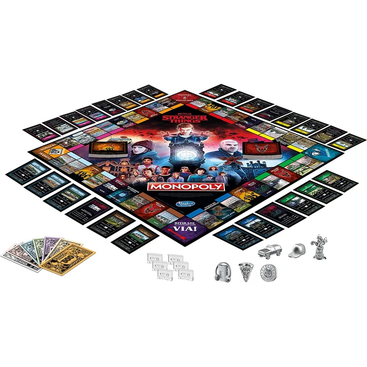 Monopoly Stranger Things Brettspiel für Erwachsene und Jugendliche ab 14 Jahren, 2 bis 6 Spieler, inspiriert von der vierten Saison von Netflix Stranger Things – Bild 5