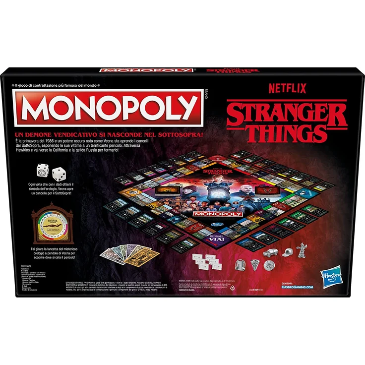 Monopoly Stranger Things Brettspiel für Erwachsene und Jugendliche ab 14 Jahren, 2 bis 6 Spieler, inspiriert von der vierten Saison von Netflix Stranger Things – Bild 6