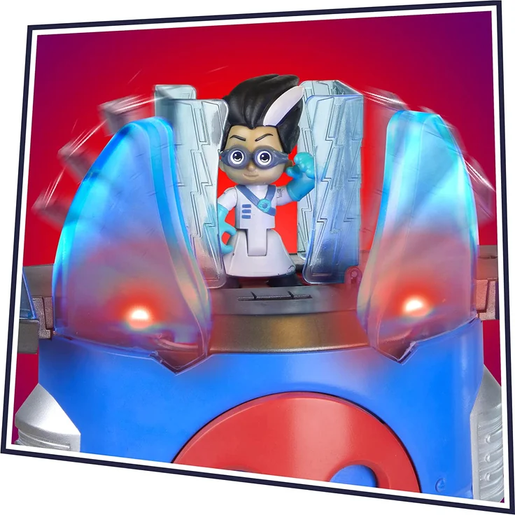 PJ Masks F2101 Deluxe Battle HQ Vorschulspielzeug, Hauptquartier Spielset mit 2 Actionfiguren und Fahrzeug für Kinder ab 3 Jahren – Bild 10