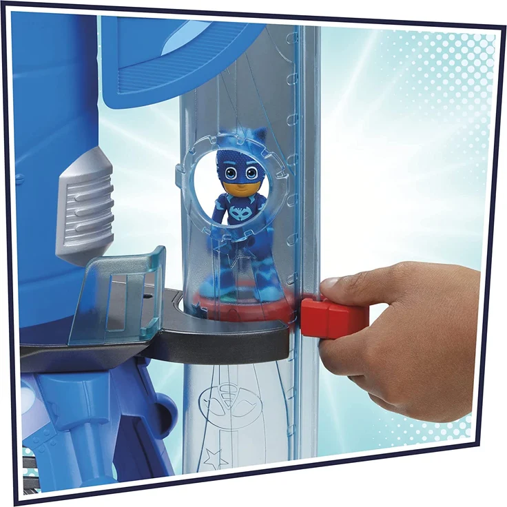 PJ Masks F2101 Deluxe Battle HQ Vorschulspielzeug, Hauptquartier Spielset mit 2 Actionfiguren und Fahrzeug für Kinder ab 3 Jahren – Bild 7
