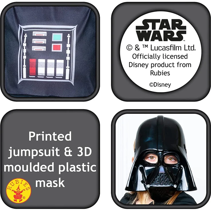 Rubie´s 641066M Star Wars Kostüm, Boys, Mehrfarbig, Age 5-6 Years, Height 116 cm – Bild 3