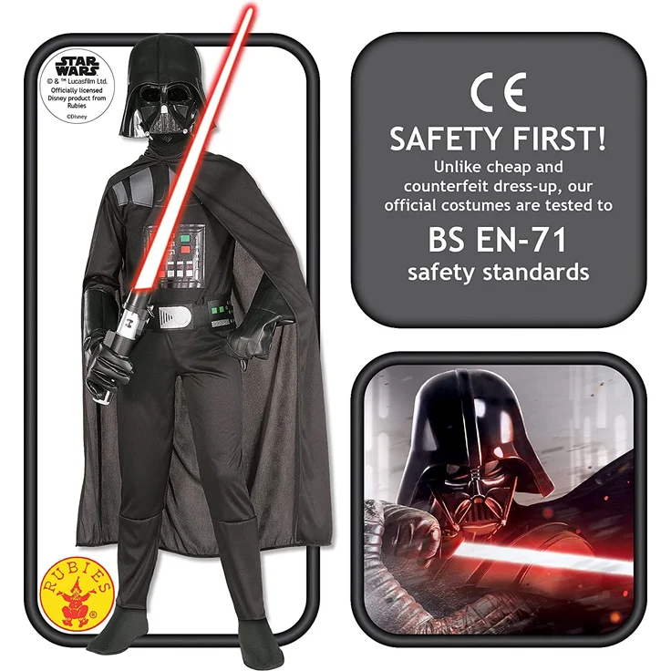 Rubie´s 641066M Star Wars Kostüm, Boys, Mehrfarbig, Age 5-6 Years, Height 116 cm – Bild 2