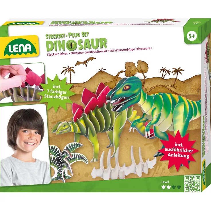 Lena 42644 Bastelset Steckset Dinos