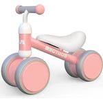 Kinder Laufrad ab 1 Jahr Balance Lauflernrad Spielzeug mit 4 Räder für 10-24 Monate Baby, Erst Rutschrad Fahrrad für Jungen Mädchen als Geschenke Rosa - Preisvergleich