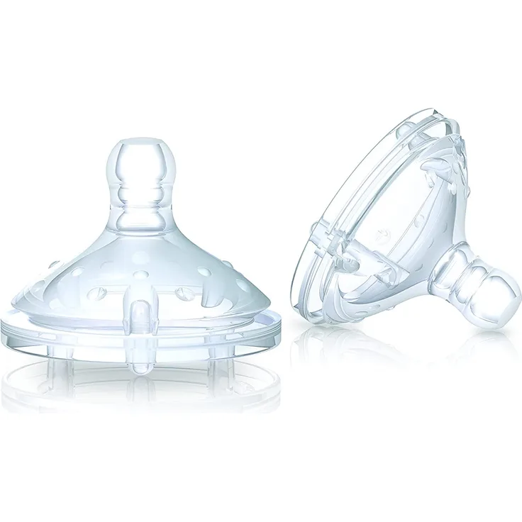 Nûby 029671 Natural Touch Soft-Flex Flaschensauger, transparent