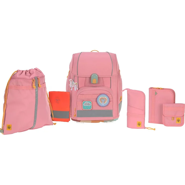 Lässig Schulranzen Set 7-teilig, Boxy Unique pink – Bild 2