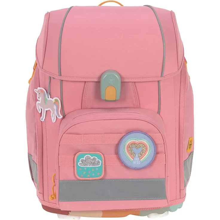 Lässig Schulranzen Set 7-teilig, Boxy Unique pink