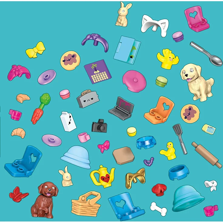 MEGA Construx HBF32 - Barbie Malibu-Bauspielzeugset Bundle, Bauset mit 445 Bausteinen, ab 5 Jahren – Bild 7