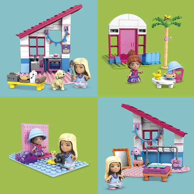 MEGA Construx HBF32 - Barbie Malibu-Bauspielzeugset Bundle, Bauset mit 445 Bausteinen, ab 5 Jahren – Bild 6