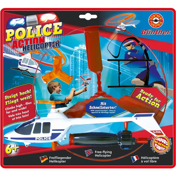 Günther PoliceCopter mit Schnellstart, 27 cm