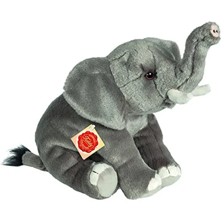 Hermann Teddy Collection 907299 - Plüsch-Elefant, 28 cm