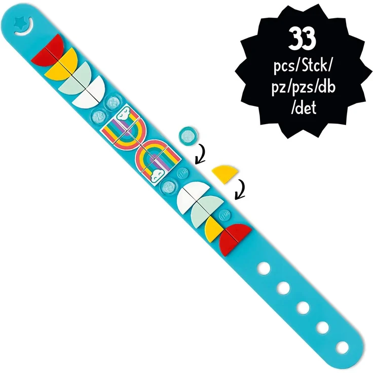 LEGO 41900 DOTS Regenbogen Armband Bastelset für individuelle Schmuck-Designs - Preisvergleich – Bild 3