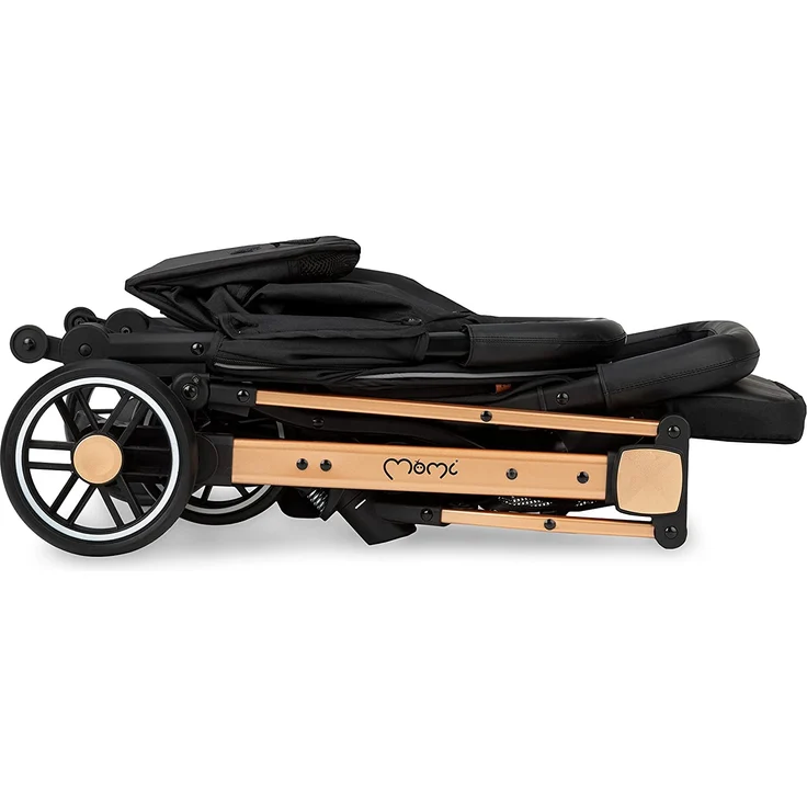 MOMI ESTELLE Kinderwagen für Kinder ab 6 Monat bis zu max. Körpergewicht von 15 kg, H105 x B51 x T75 cm, klappbar auf die Maße H65 x B51 x T21 cm, Gewicht 7,5 kg, 5-Punkt-Sicherheitsgurt – Bild 7