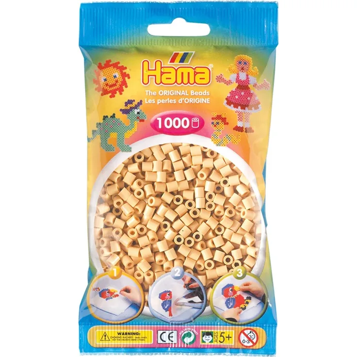 Hama Perlen Beutel 1000er Beige