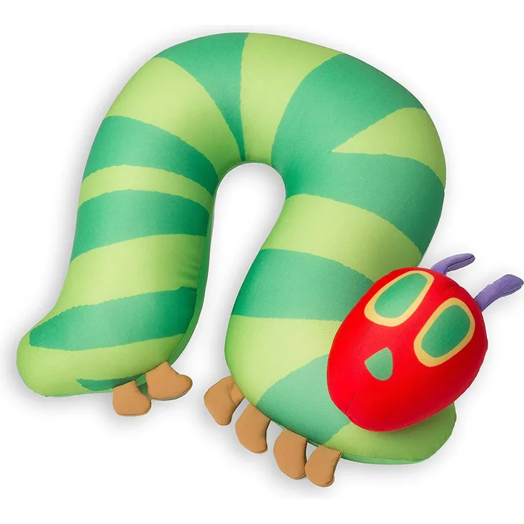 Nackenkissen Caterpillar 30 x 30 cm grün