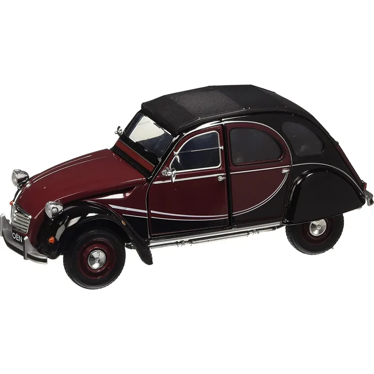 Welly Modellauto 1:24 Citroen 2 CV 6 Charleston dunkelrot/schwarz