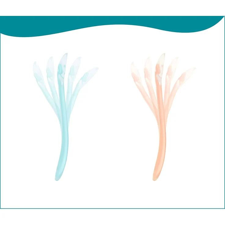 Babymoov Silikonlöffel 5er Set für Babys, extrasanft und ideal zum Start in die Beikost – Bild 3