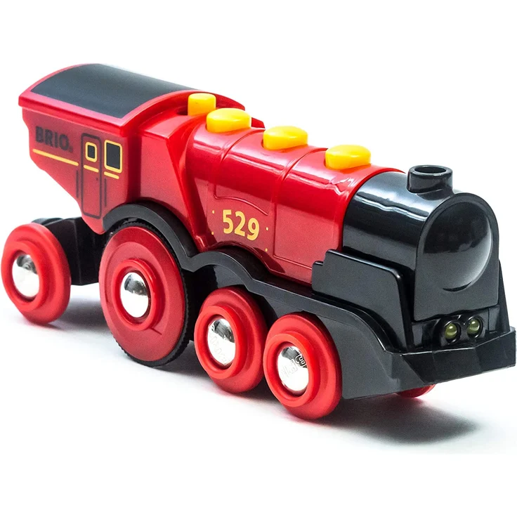 BRIO Eisenbahn Elektrische Lok, Brio World Eisenbahn Zubehör, Holzeisenbahn, Rote Lola - Preisvergleich – Bild 1