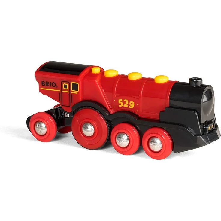 BRIO Eisenbahn Elektrische Lok, Brio World Eisenbahn Zubehör, Holzeisenbahn, Rote Lola - Preisvergleich – Bild 12