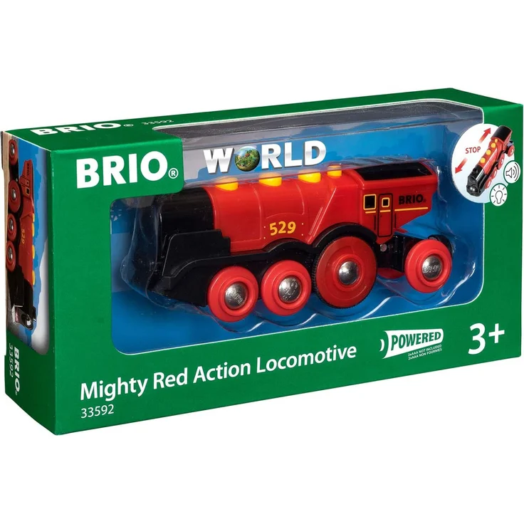 BRIO Eisenbahn Elektrische Lok, Brio World Eisenbahn Zubehör, Holzeisenbahn, Rote Lola - Preisvergleich – Bild 7